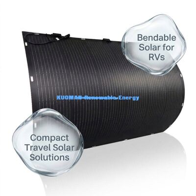 Panel Surya Fleksibel 800W dengan Tahan Air IP68 dan Dapat Ditekuk 360 Derajat untuk Atap RV Laut