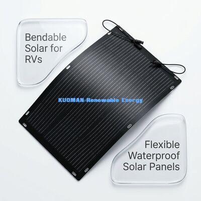Ringan 100W Fleksibel ETFE Panel Surya untuk RV Travel dan Outdoor Adventures