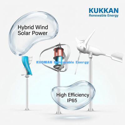 Lampu Jalan Hibrida Angin-Surya 100W-200W dengan Tahan Air IP65 dan Waktu Kerja 12 jam*365 hari untuk Jalan Off-Grid