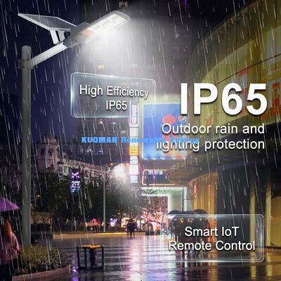 Lampu Jalan Tenaga Surya LED Kecerahan Tinggi 180LM/W dengan Panel Monokristalin & Peringkat Tahan Air IP65