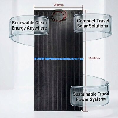 100W 210W IP68 Waterproof Flexible Solar Panel Thin Film Photovoltaic Panel untuk perjalanan dan perumahan