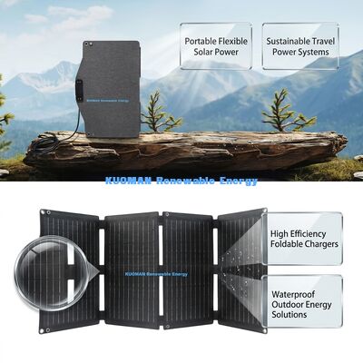 40W ETFE IP67 Waterproof Portable Foldable Solar Panel Charger dengan USB Type-C