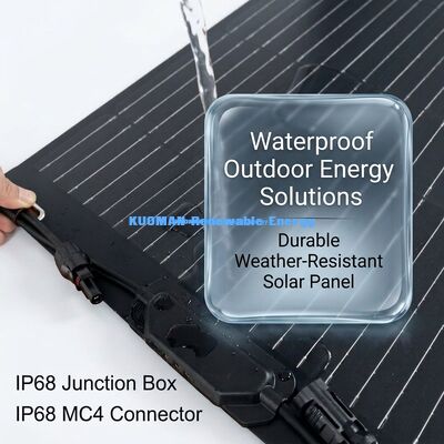 50W Monocrystalline Flexible Solar Panel dengan Easy Peel-and-Stick Adhesive Backing untuk ransel dan baterai 12V