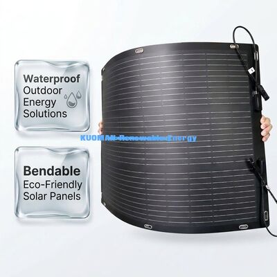 Ringan 100W Fleksibel ETFE Panel Surya untuk RV Travel dan Outdoor Adventures