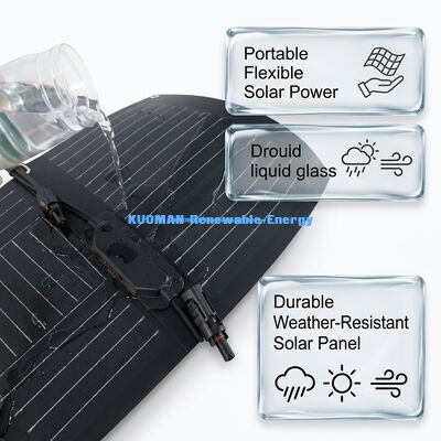 Panel Surya Fleksibel 100W Dilapisi ETFE yang Dapat Ditekuk untuk Panjat Gunung dan Overlanding