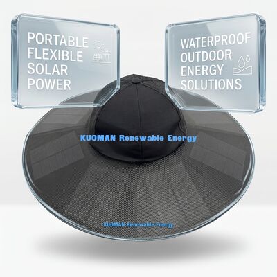 Topi Panel Surya Lipat Portabel dengan Efisiensi 22% dan Daya Maksimum 13W untuk Berkemah