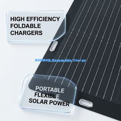 50W Monocrystalline Flexible Solar Panel dengan Easy Peel-and-Stick Adhesive Backing untuk Petualangan Luar Ruang