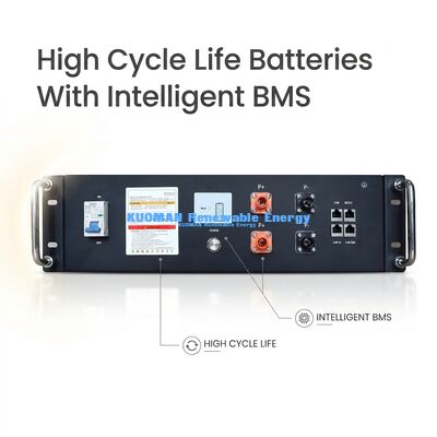 KM Energi Baru 51.2V 100Ah LiFePO4 Baterai Penyimpanan Listrik Rumah UL9540A UL1973 Sertifikasi untuk Sistem Surya