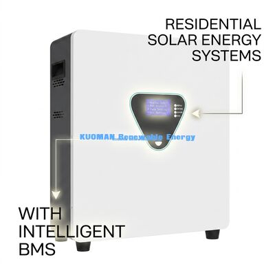 Baterai LiFePO4 yang dipasang di dinding dengan 6000 siklus dan 48V 200Ah untuk penyimpanan rumah dan sistem hibrida surya