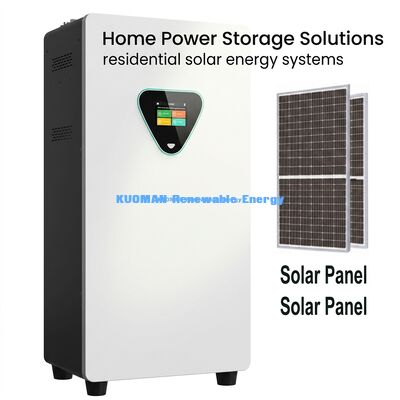 Sistem Baterai LiFePO4 Surya Hibrida 51.2V 300Ah dengan 6000 Siklus untuk Penyimpanan Energi Rumah Off-Grid