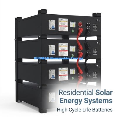 KM Energi Baru 51.2V 100Ah LiFePO4 Baterai Penyimpanan Listrik Rumah UL9540A UL1973 Sertifikasi untuk Sistem Surya