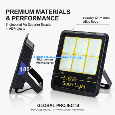 Lampu Sorot Tenaga Surya Tahan Air IP65 200W-400W dengan Lampu Taman LED Tenaga Surya Lumen Tinggi 15000LM