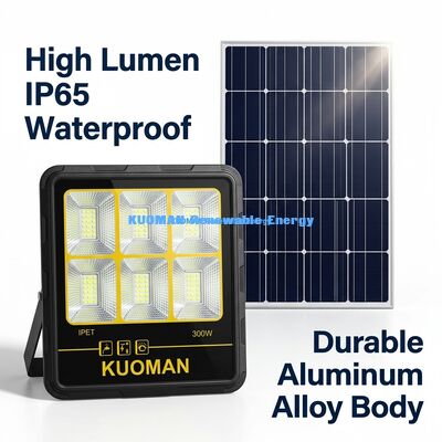 Lampu Sorot Tenaga Surya Tahan Air IP65 200W-400W dengan Lampu Taman LED Tenaga Surya Lumen Tinggi 15000LM