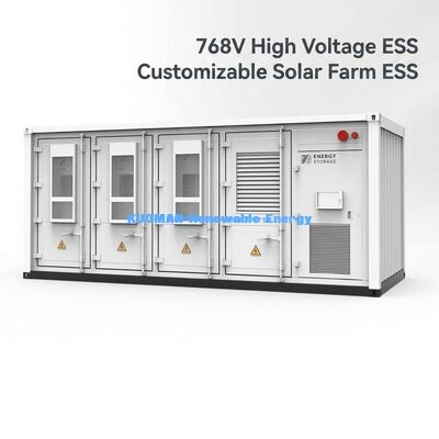 Baterai ESS penyimpanan energi komersial 215KWh yang dapat disesuaikan untuk peternakan surya berkelanjutan