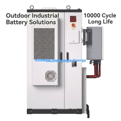 Baterai ESS penyimpanan energi komersial dengan kapasitas 215KWh untuk pemotongan puncak dan perlindungan IP65