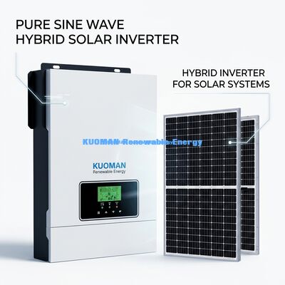 Inverter Daya Off-Grid 24V dengan Pengontrol Surya MPPT 80A dan Kontrol Aplikasi serta Output Gelombang Sinus Murni untuk Sistem Surya Rumah