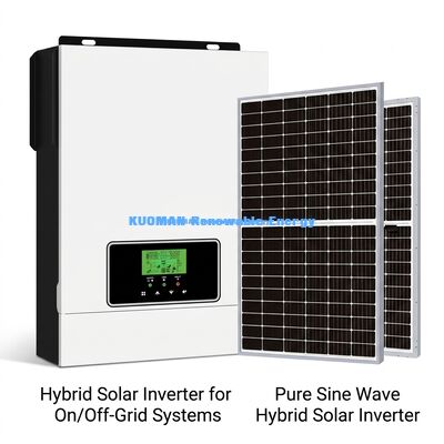 Inverter Daya Off-Grid 24V dengan Pengontrol Surya MPPT 80A dan Kontrol Aplikasi serta Output Gelombang Sinus Murni untuk Sistem Surya Rumah