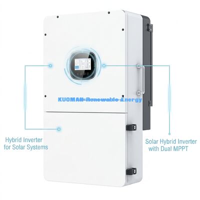 Inverter Surya Hibrida Tiga Fasa Seri BSR 36kW Input PV Tinggi dengan Baterai Lithium & Proteksi IP65