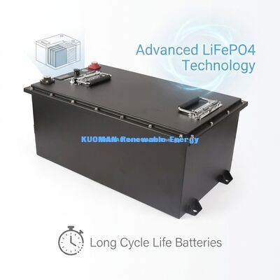 KM 72V -100Ah Baterai LiFePO4 dengan 8000 Siklus dan 7360Wh Energi