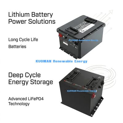 48V 50Ah-150Ah LiFePO4 Golf Cart Baterai dengan 8000 Siklus Kehidupan untuk Performa Lama