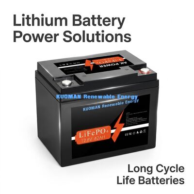 Baterai Lithium 537.6Wh 12V 40Ah Siklus Dalam Baterai LiFePO4 untuk Penyimpanan Energi dan Kereta Golf
