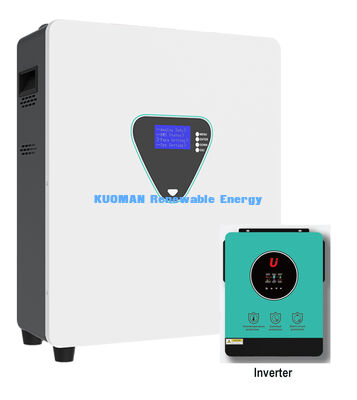 Solusi penyimpanan energi 25,6V 105Ah yang dipasang di dinding 51.2V 205Ah untuk daya cadangan bisnis