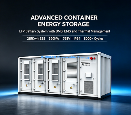Outdoor IP54 Battery Energy Storage Container Peak Shaving untuk Pabrik Industri