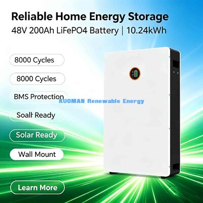 15kWh 48V 300Ah LiFePO4 Wall-Mount Home Battery   OEM/ODM Siap 8000 Siklus
