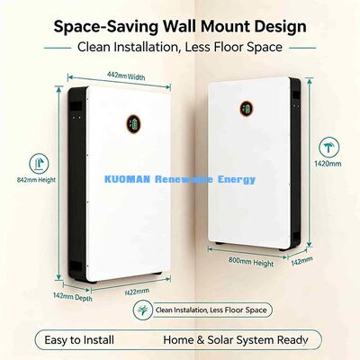 CE UL UN38.3 Bersertifikat 51.2V 200Ah Powerwall LiFePO4 Baterai Untuk Penggunaan Global Home Solar Storage