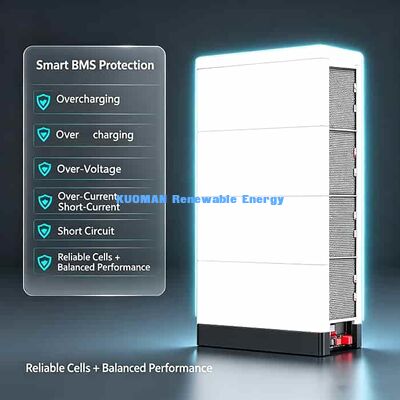 Sistem Surya Hibrida Baterai Lithium 48V yang Dapat Ditumpuk Isi Daya Melalui Panel Surya atau Generator Diesel