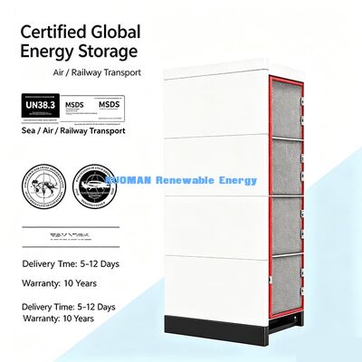 Sistem Surya Hibrida Baterai Lithium 48V yang Dapat Ditumpuk Isi Daya Melalui Panel Surya atau Generator Diesel