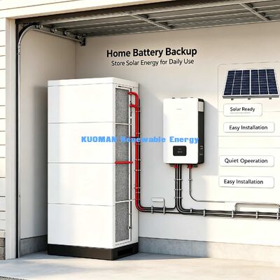 30.72kWh Max Baterai LiFePO4 yang dapat ditumpuk 10 tahun Dukungan Untuk Proyek Surya Rumah