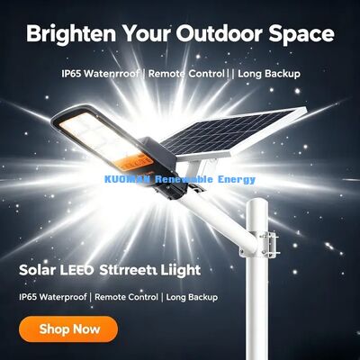 Die-Cast Aluminium Solar Street Light Lampu Luar Anti-korosi yang tahan lama