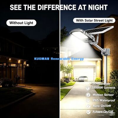 Polysilicon Solar Panel Street Light 6-8H Charging 12-14H Long Working Outdoor Light