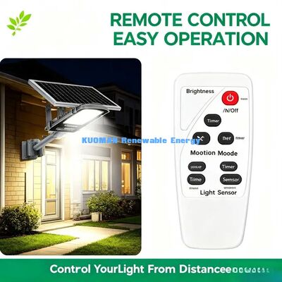 Lampu Jalan Tenaga Surya Kendali Jauh Mode Waktu Kecerahan Dapat Disesuaikan Lampu Halaman