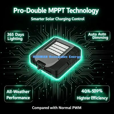 PWM Upgrade Pro-Double MPPT Solar Street Light Higher Conversion Rate
