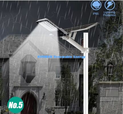 10AH Lithium Baterai Lampu Jalan Surya 12 Jam Malam Penuh Lampu LED Backyard