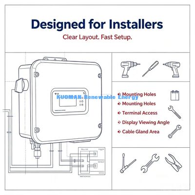 1kW-6kW On Grid Solar Inverter Single Phase PV Grid Tie Inverter untuk Sistem Surya Rumah