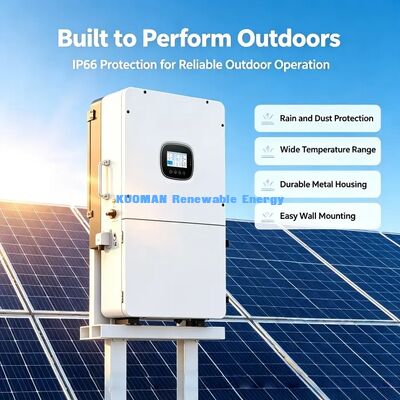 3 MPPT Inverter Tenaga Surya Tiga Fase Maks PV Voltage 600V Off Grid Inverter Tenaga Surya