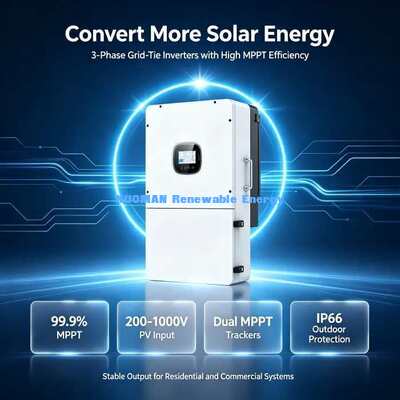 3 MPPT Inverter Tenaga Surya Tiga Fase Maks PV Voltage 600V Off Grid Inverter Tenaga Surya
