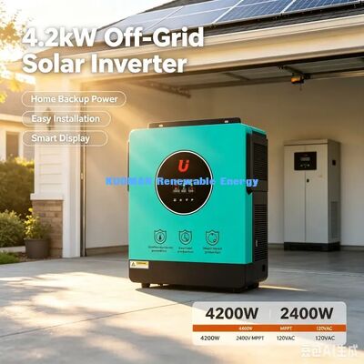 4.2kW Hybrid Off Grid Solar Inverter 24V Pure Sine Wave MPPT Charger Grid-Tie Siap