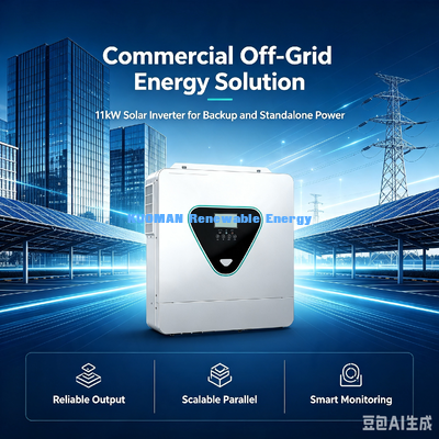 Inverter Surya Off Grid 11000W Tanpa Baterai Kemampuan Kerja Inverter Tenaga Surya
