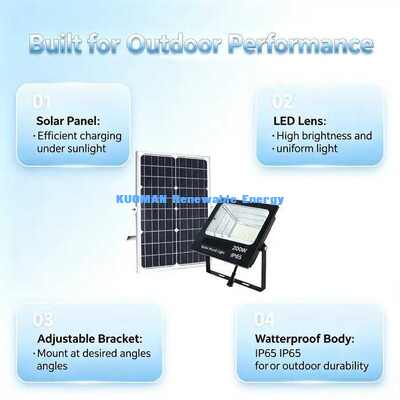 Low Maintenance Solar LED Flood Light Ideal Untuk Lampu Luar Jalan Taman