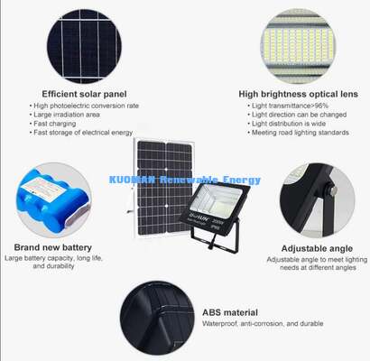 IP65 Weatherproof Solar Flood Light For Driveway Backyard Garage Security