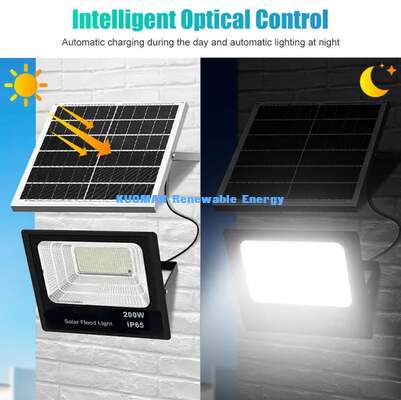 IP65 Weatherproof Solar Flood Light For Driveway Backyard Garage Security