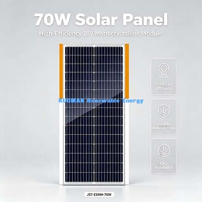 Panel Surya Monokristalin tahan lama 70W Kapasitas Beban Mekanis Tinggi Pompa Air Pertanian Unit Tenaga Surya