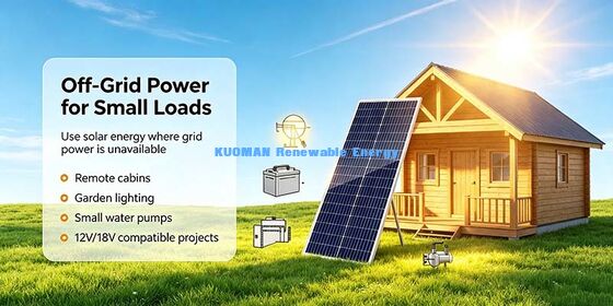 Panel Surya Monokristalin tahan lama 70W Kapasitas Beban Mekanis Tinggi Pompa Air Pertanian Unit Tenaga Surya