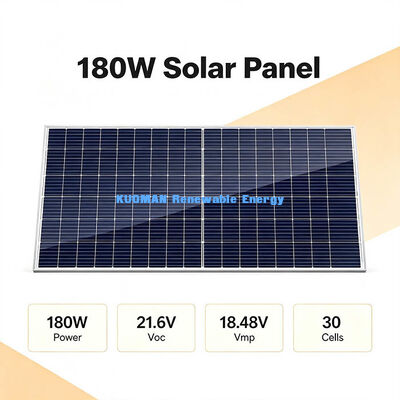 3.2mm Tempered Glass 200-210W Panel Surya, Modul Photovoltaic Waterproof Dust-Buktinya Untuk Backyard Solar System