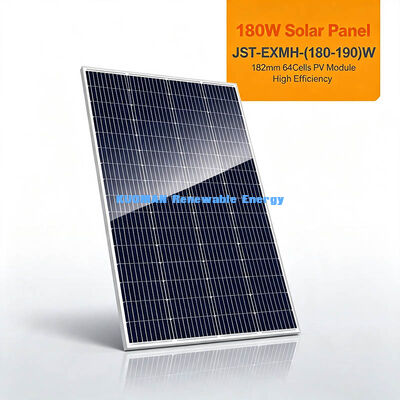 Heavy-Duty 180‐190W Mono Solar Panel, 3,2mm Tempered Glass Outdoor Photovoltaic Module