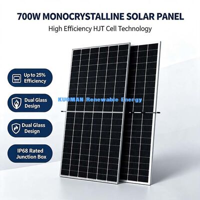 Pertanian Solar Farm Panel Bifacial 700-Watt, Peningkatan Energi Belakang